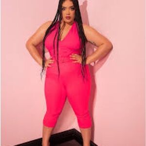 Vixen by Micheline Pitt Candy pink capris